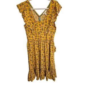 Matilda Jane Dress S Floral Whimsical Brilliant Daydream Fantasy Fancy Dress